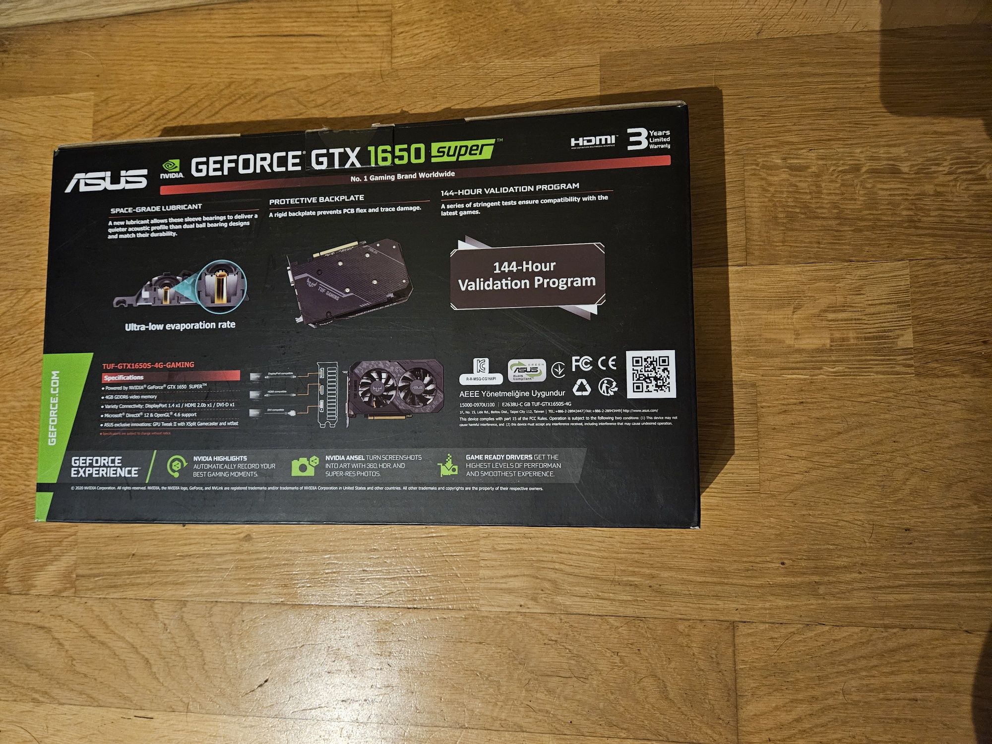 Karta graficzna Asus TUF GeForce GTX 1650 SUPER Gaming 4GB GDDR6 Box