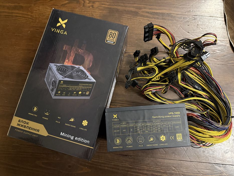 Блок живлення Vinga 1650W (VPS-1650 V2 Mining edition)