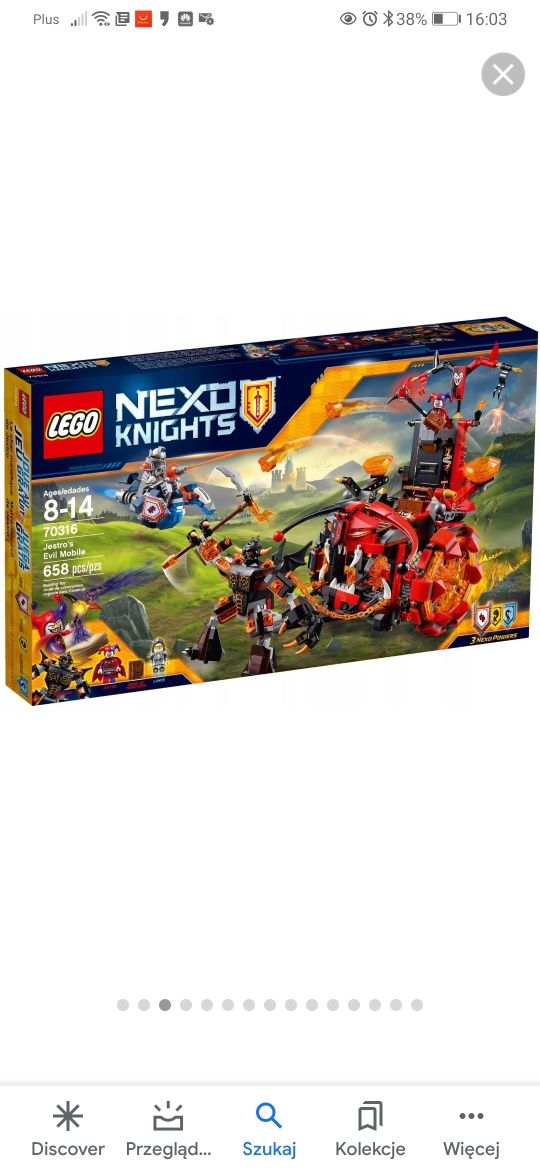 Lego Nexo Knights Pojazd Zła Jestro