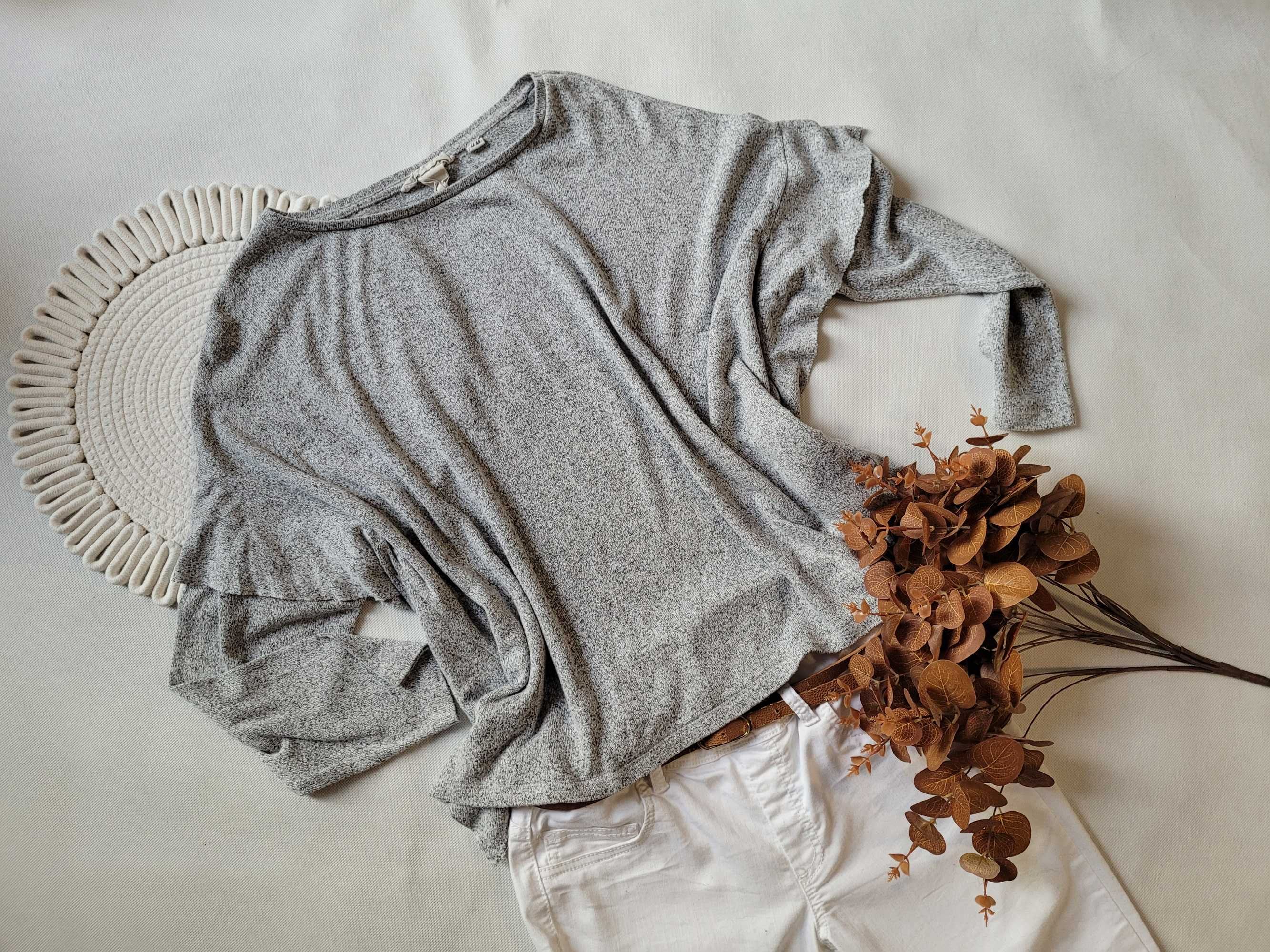 Sweter oversize nietoperz wiskoza H&M luźny na jesień jesienny M