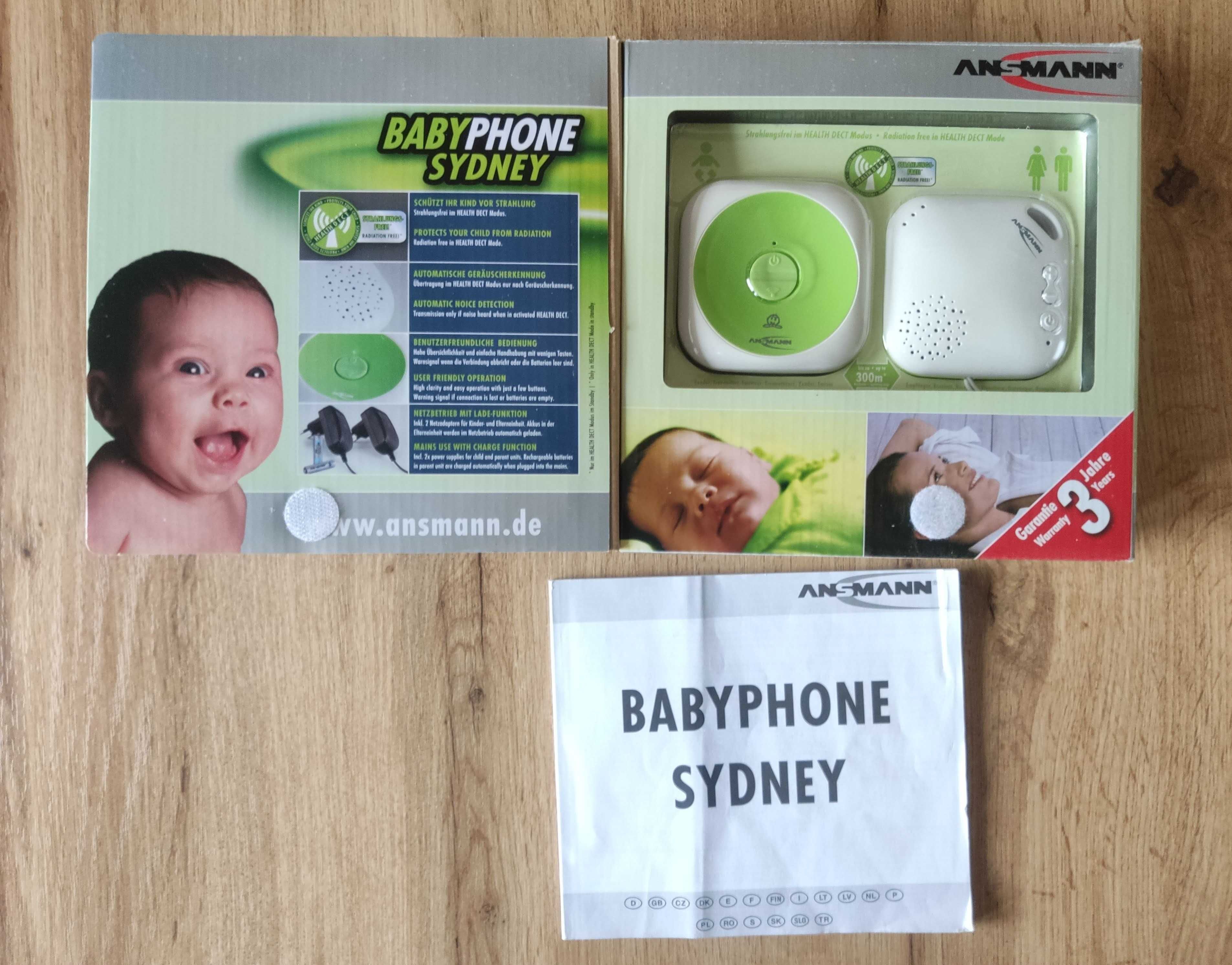 Niania elektroniczna Ansmann Babyphone Sydney Sprawna