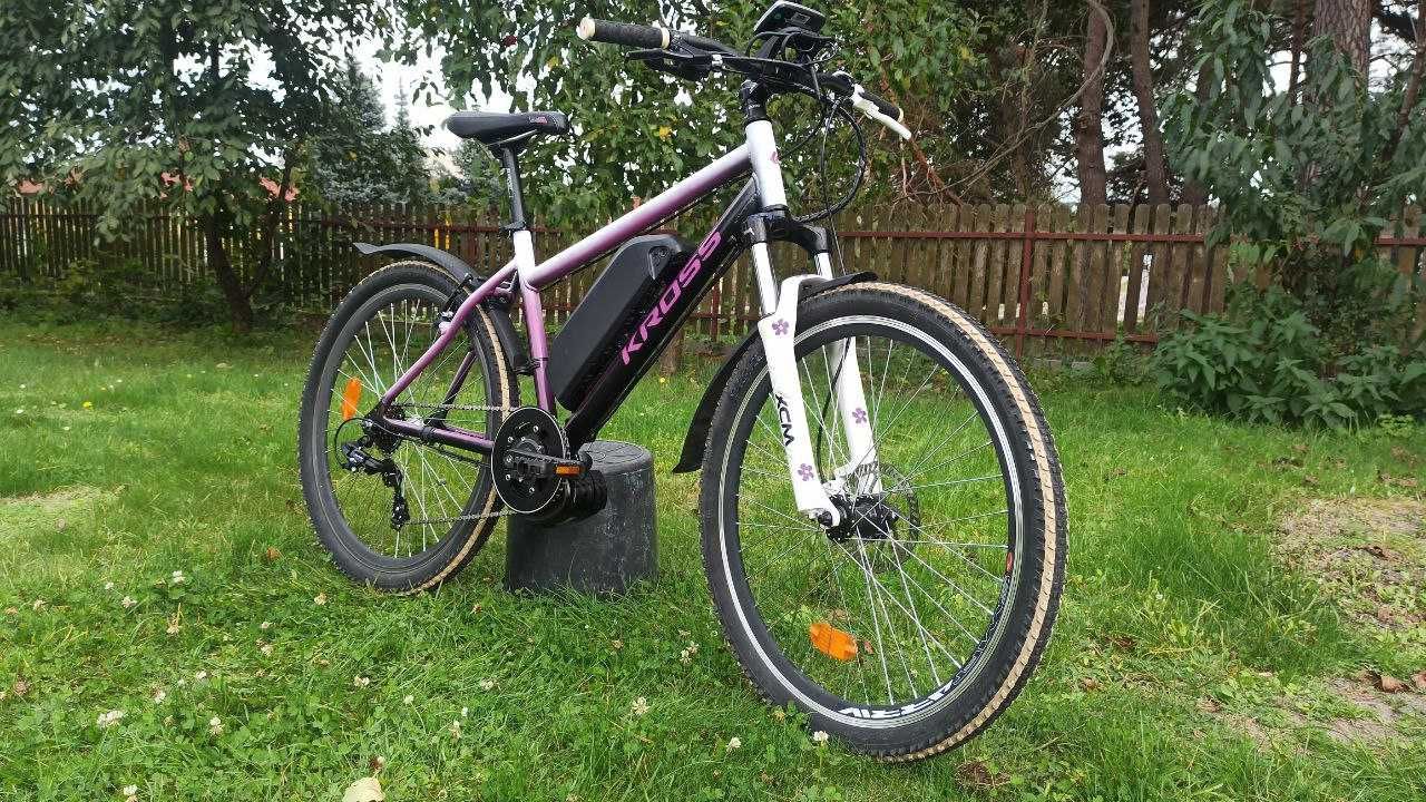 ebike Kross elektryczny r. S, 26", tsdz2 (ulepszony) OSF Nowa konwers.