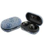 Słuchawki Bluetooth TWS Guess 4G Metal ze stacją dokującą ENC - niebie