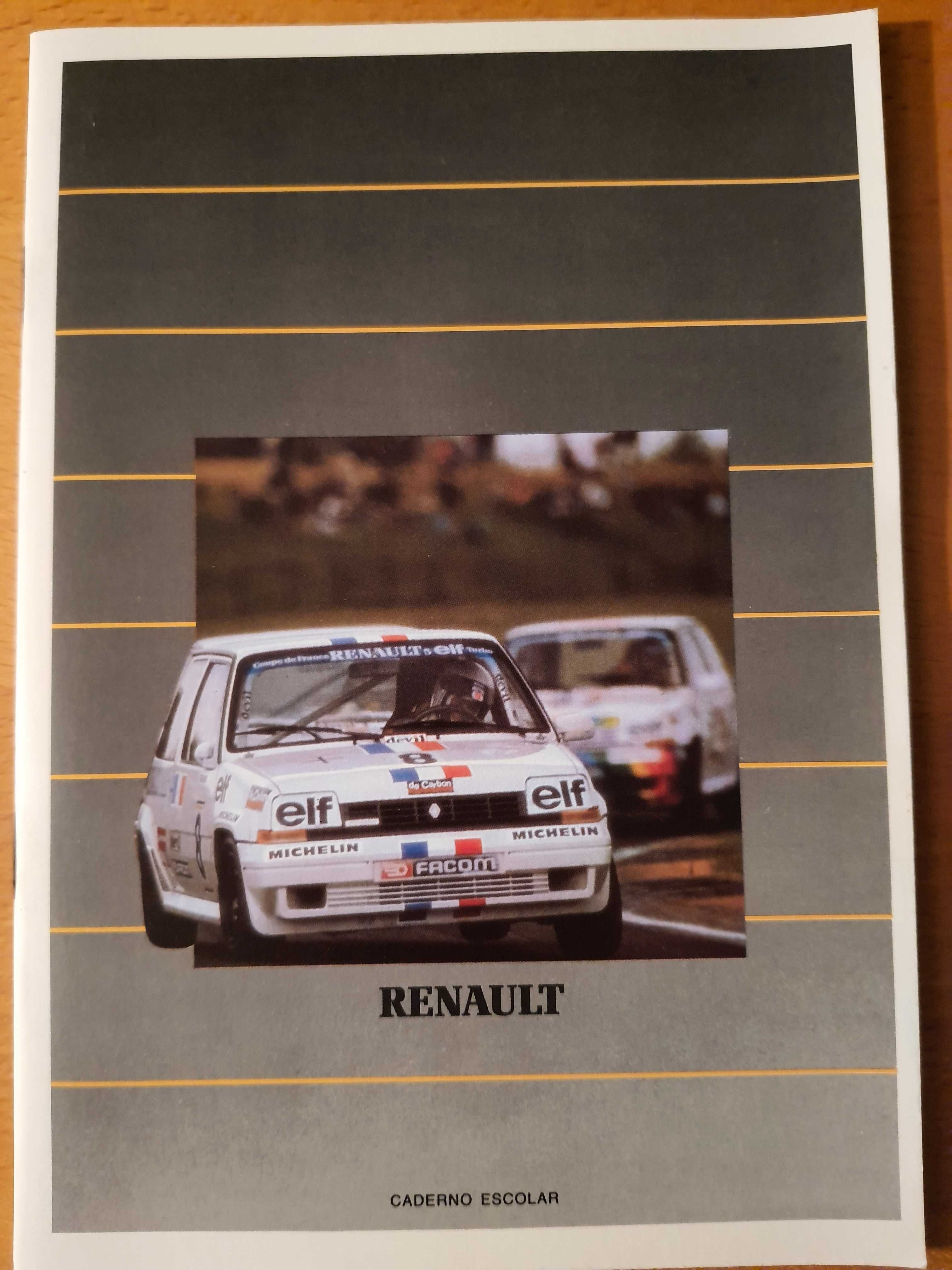Cadernos Renault antigos - anos 80 -