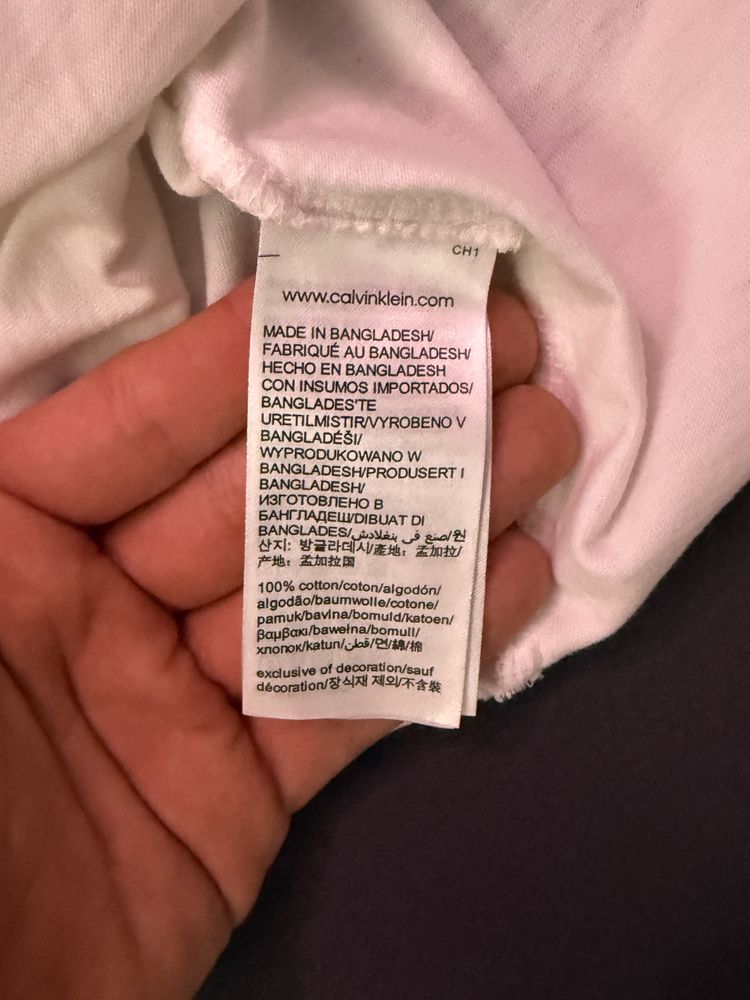 Koszulka calvin klein biała