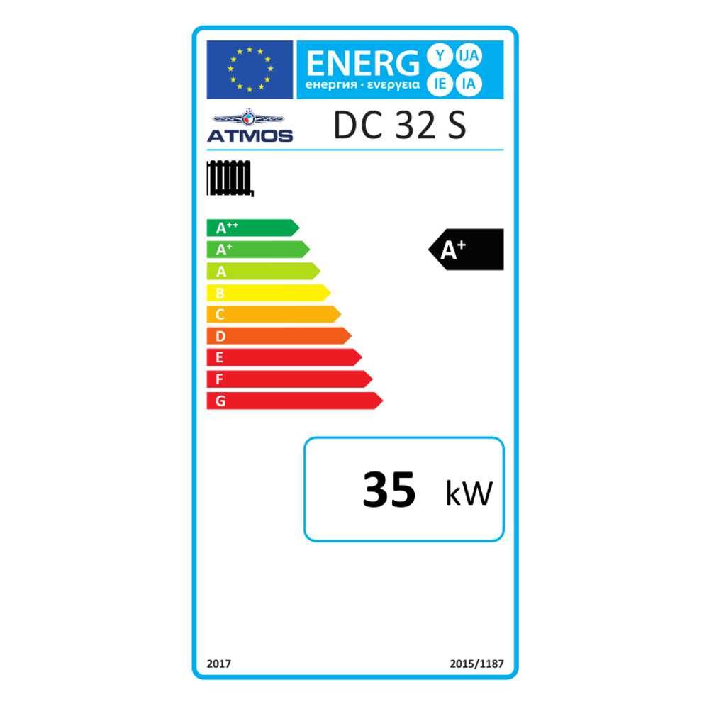 Kocioł zgazowujący drewno ATMOS DC 32S - 35 kW - 5 klasa - Ecodesign