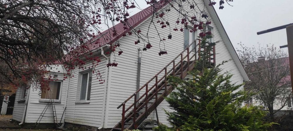 Дом 170м², ремонт в П. Борщаговка. Кирпич, газ, 8 сот. 5 км от Киева