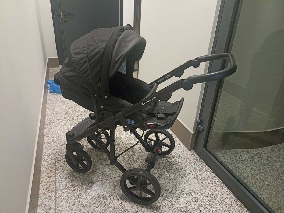 Wózek Emilio Adamex 2w1 wózek, spacerówka, adaptery