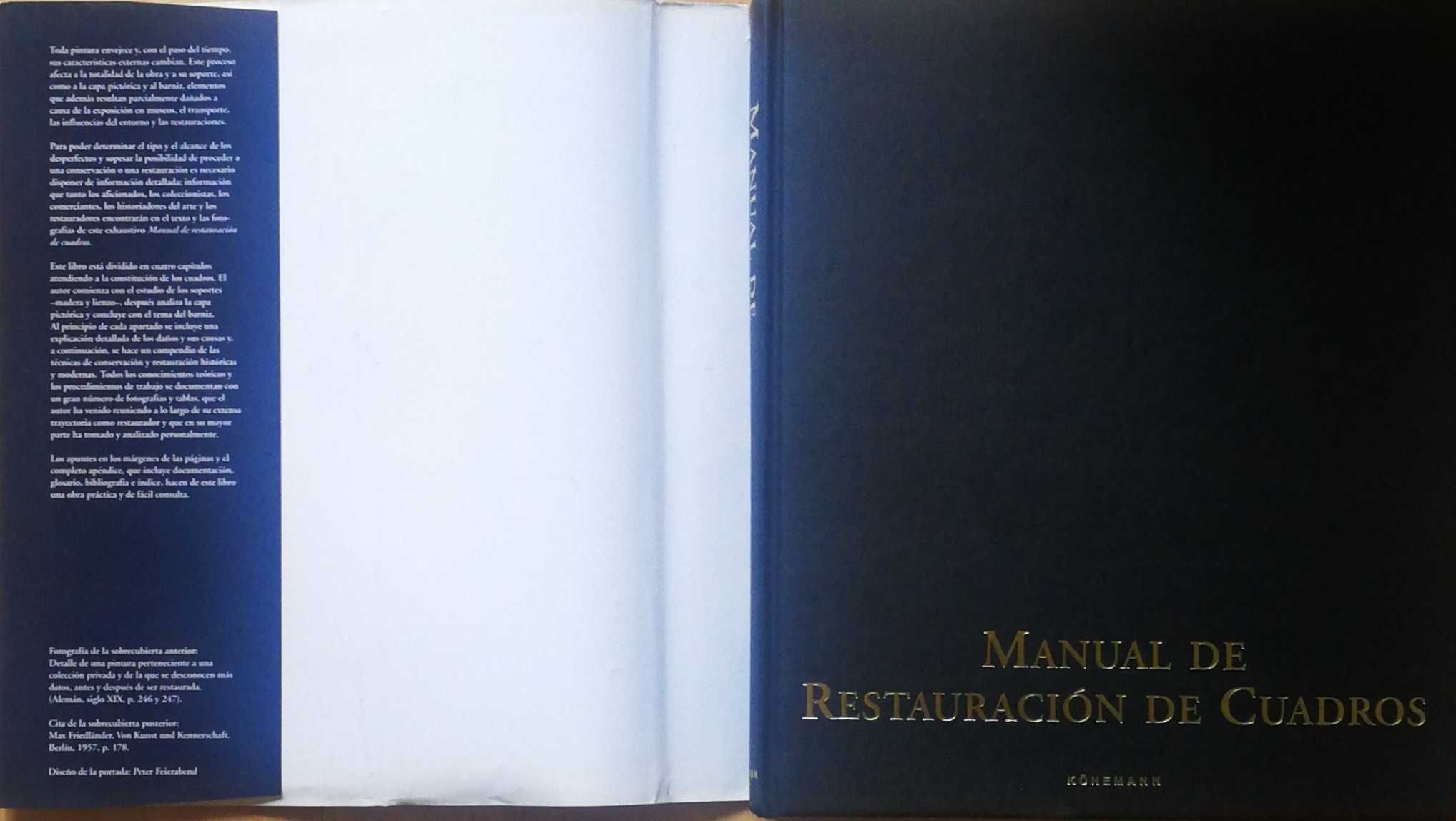 Livro restauro " Manual de Restauración de Cuadros" de Knut Nicolaus