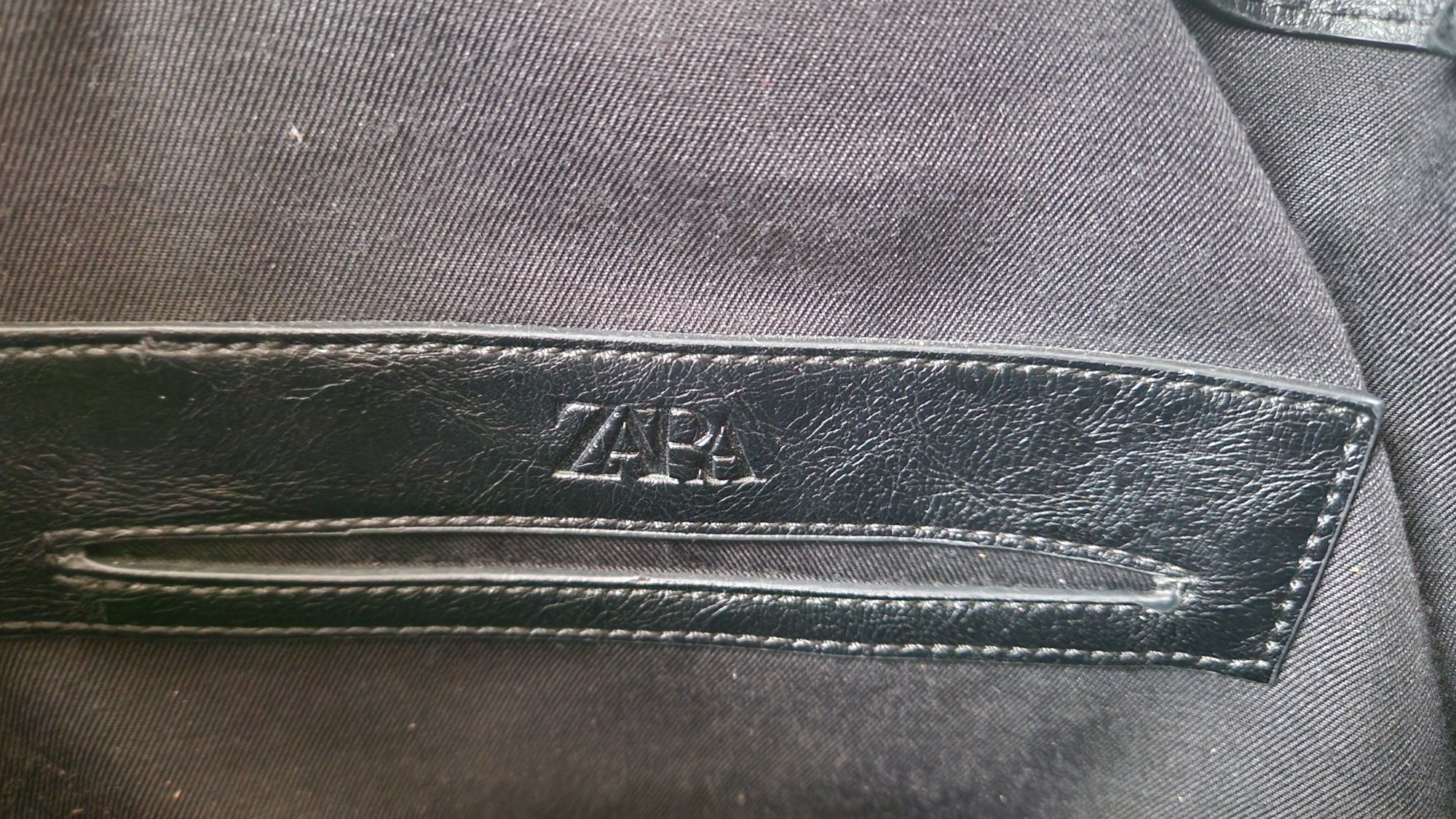 Torba shopper Zara Rocker Tode dużą i pojemna ekologiczna skóra.