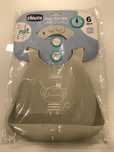 Babete de Silicone Cinza Chicco Novo