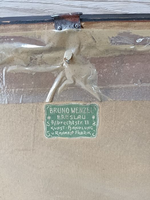 Obraz K.V Rozyński. Przedwojenna oprawa B.Wenzel