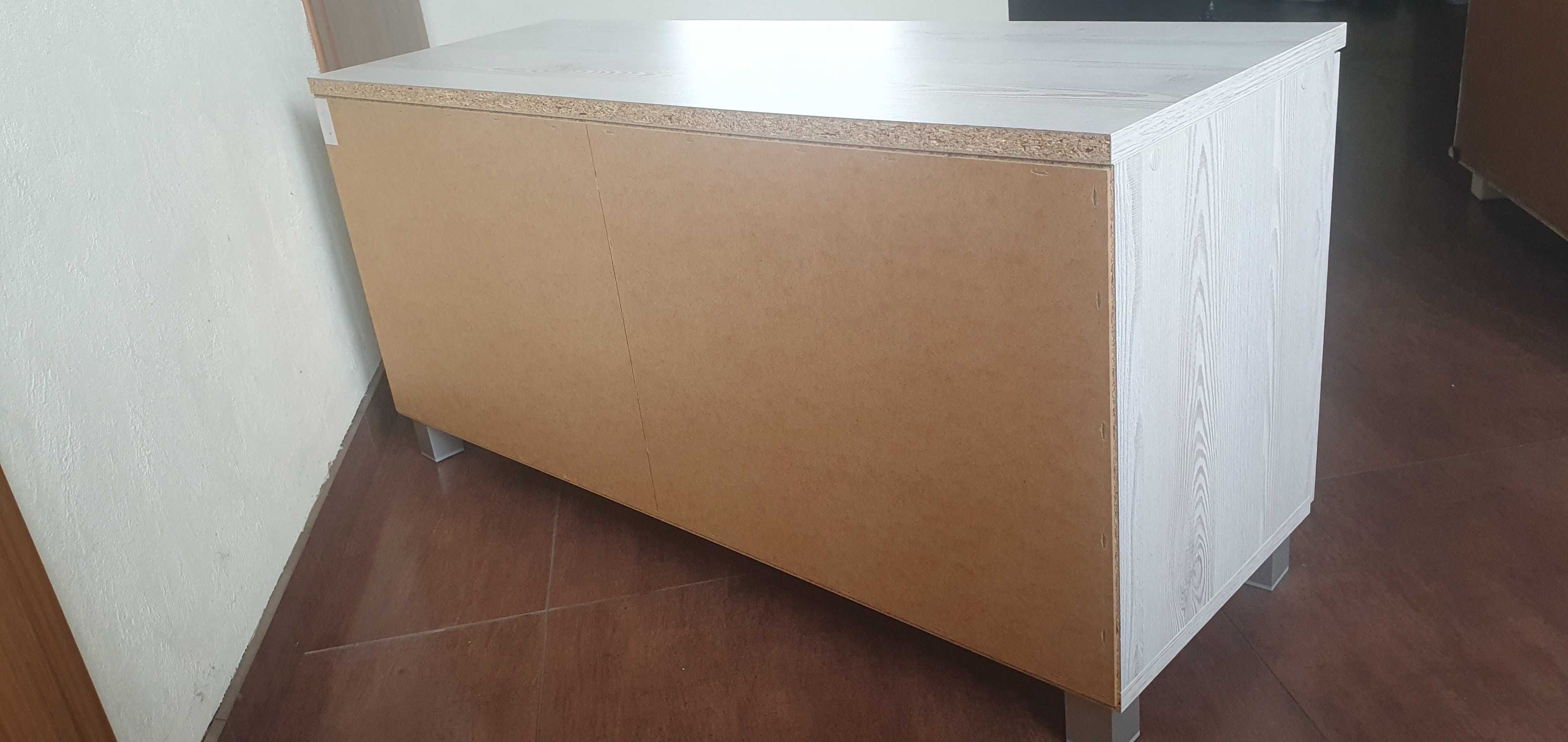 Szafka na obuwie 100cm (GAMA 06) - Sosna Loft Biała