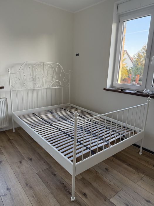 Łóżko metalowe ikea Leirvik 140x200cm