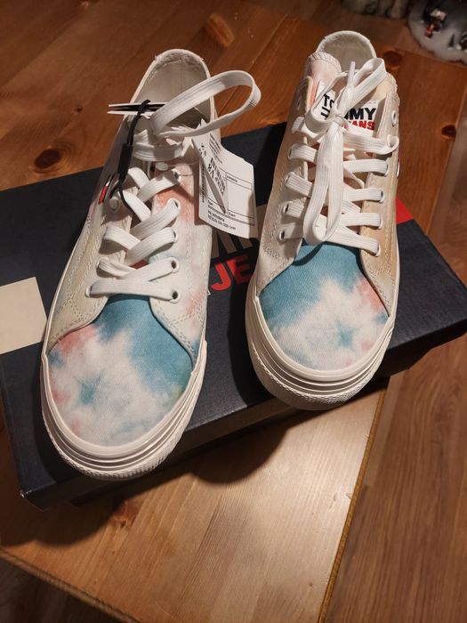 Buty  tommy Hilfiger jeans flatform print okazja super wzór! 38,39,40,