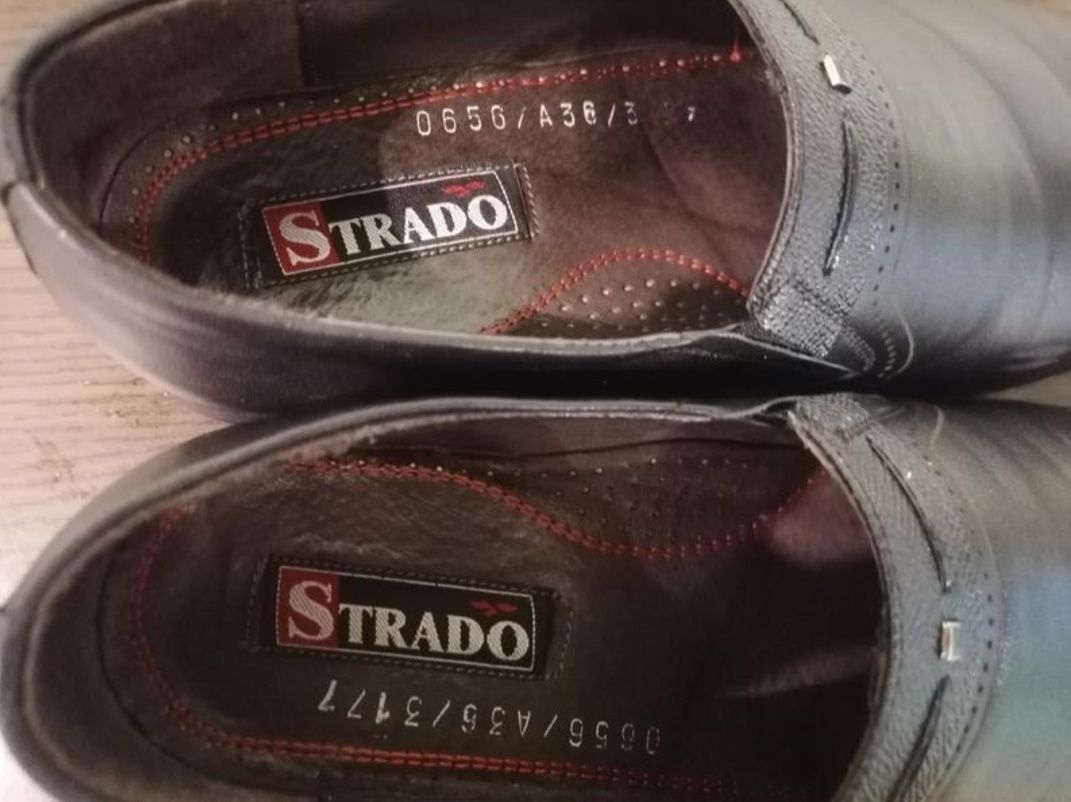 Стильні шкіряні туфлі Strado 44 розмір