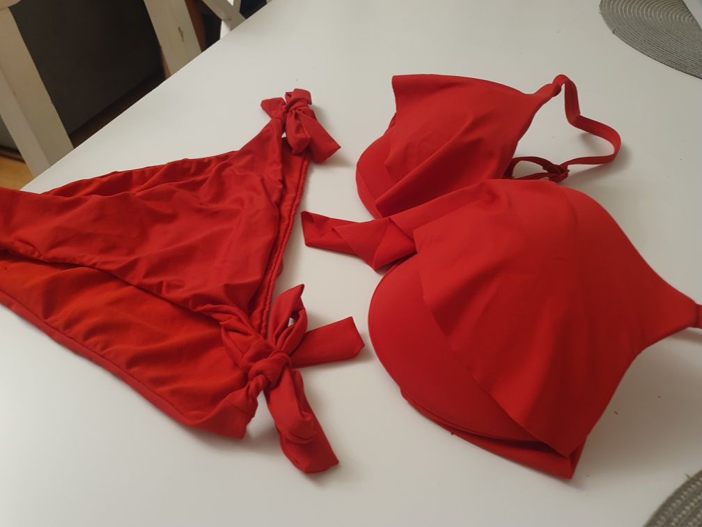 Strój kąpielowy calzedonia s czerwony