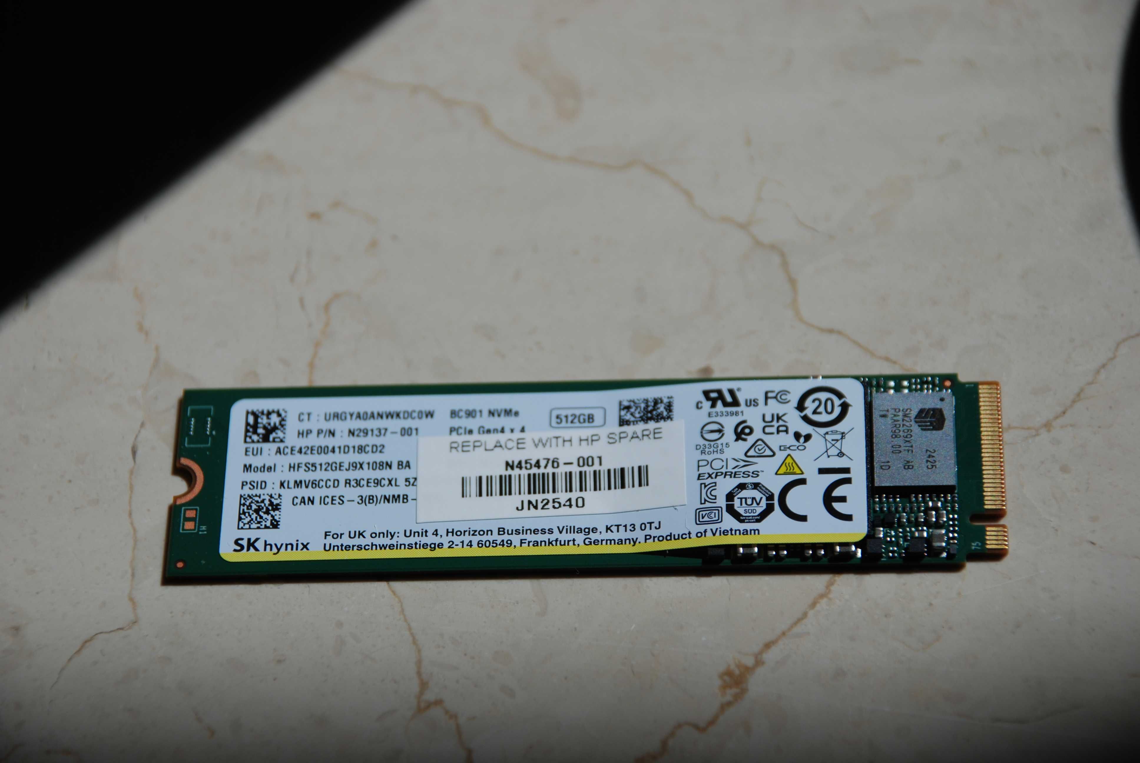 Dysk Twardy SSD 512GB M.2