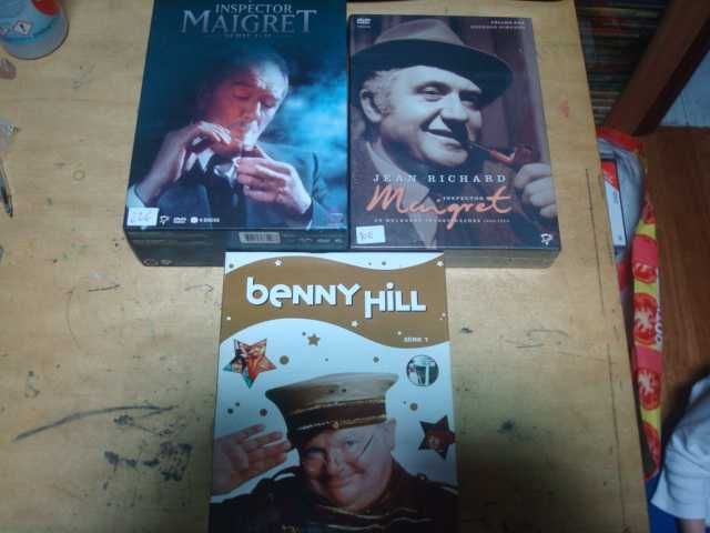 lote series originais poirot,simpsons,Seinfeld,benny hill etc