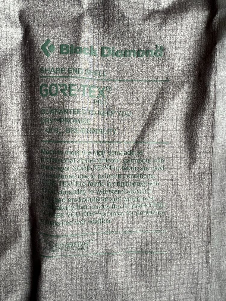 Męska kurtka Black Diamond Sharp End Shell. Rozmiar S. Gore-Tex Pro