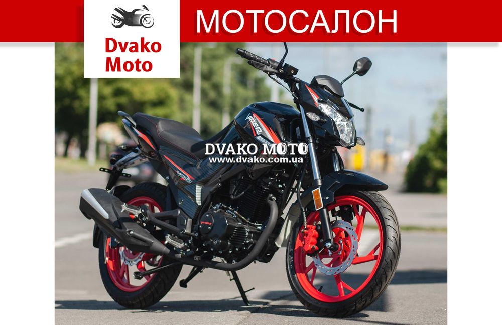 Новый Мотоцикл Viper ZS200A-3 Чёрный, Сервис(МОТОСАЛОН)!!