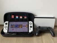 Nintendo Switch OLED Biały – Zestaw z akcesoriami i grami