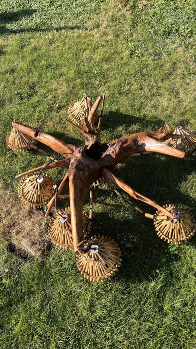 Lampa, żyrandol  korzeń 35 lat u mnie ;-)