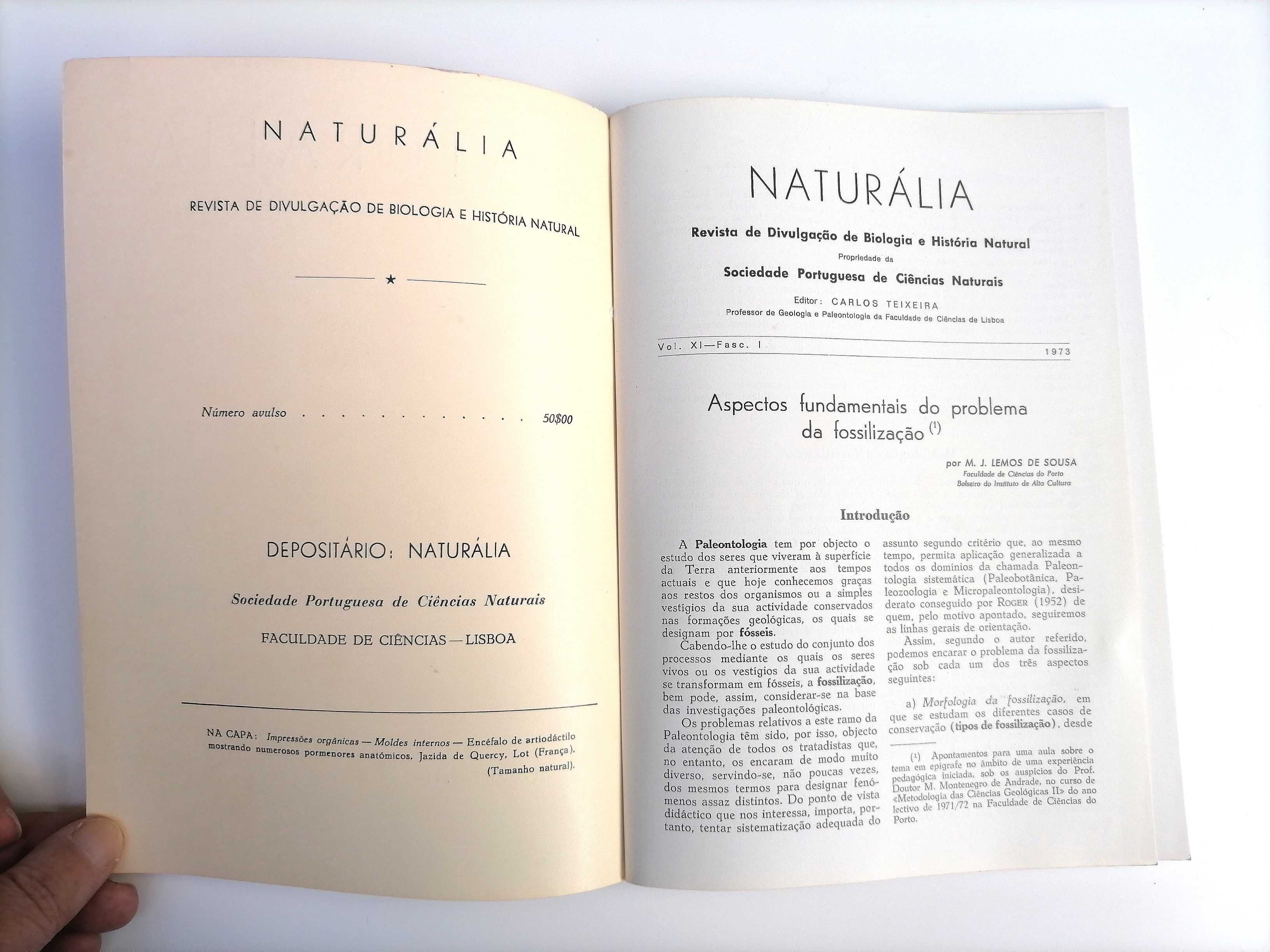 Livro Naturália N.º 27 de 1973