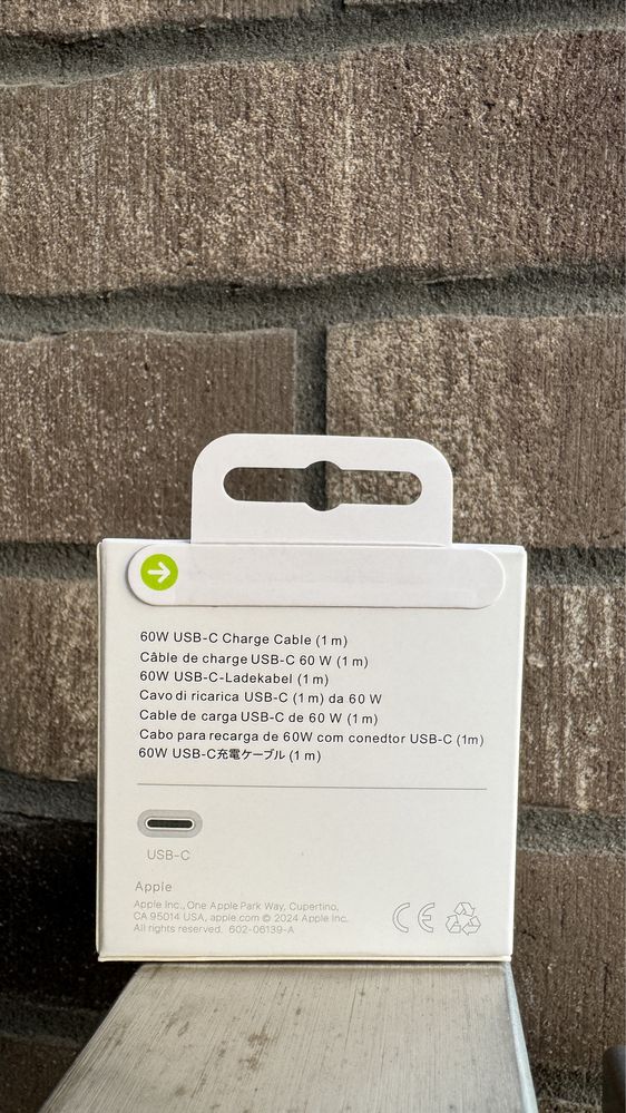 Kabel USB-C USB-C 1M 60W White iphone 15/16