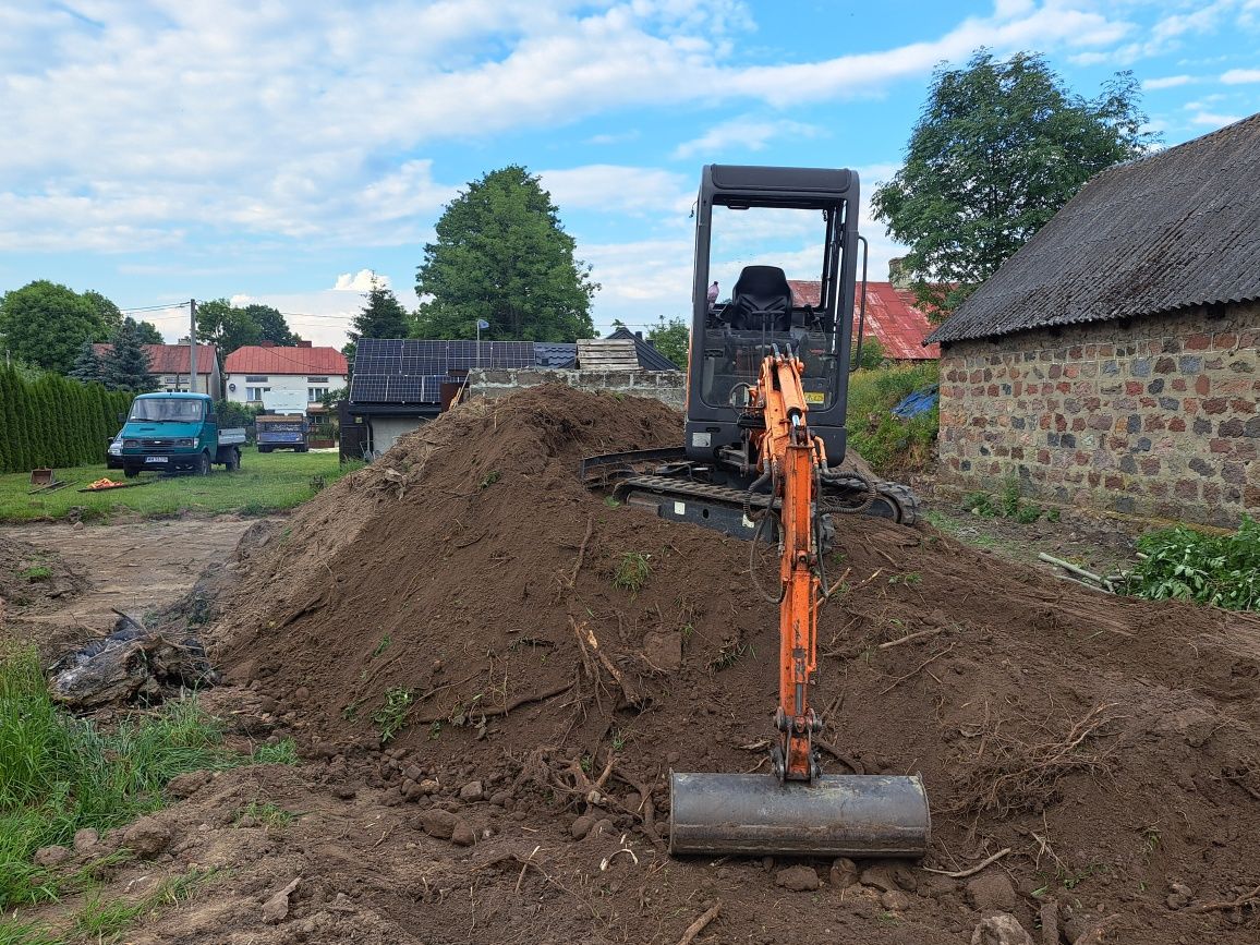 Roboty Ziemne Usługi Minikoparka.