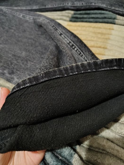 Черные клеш штаны на флисе