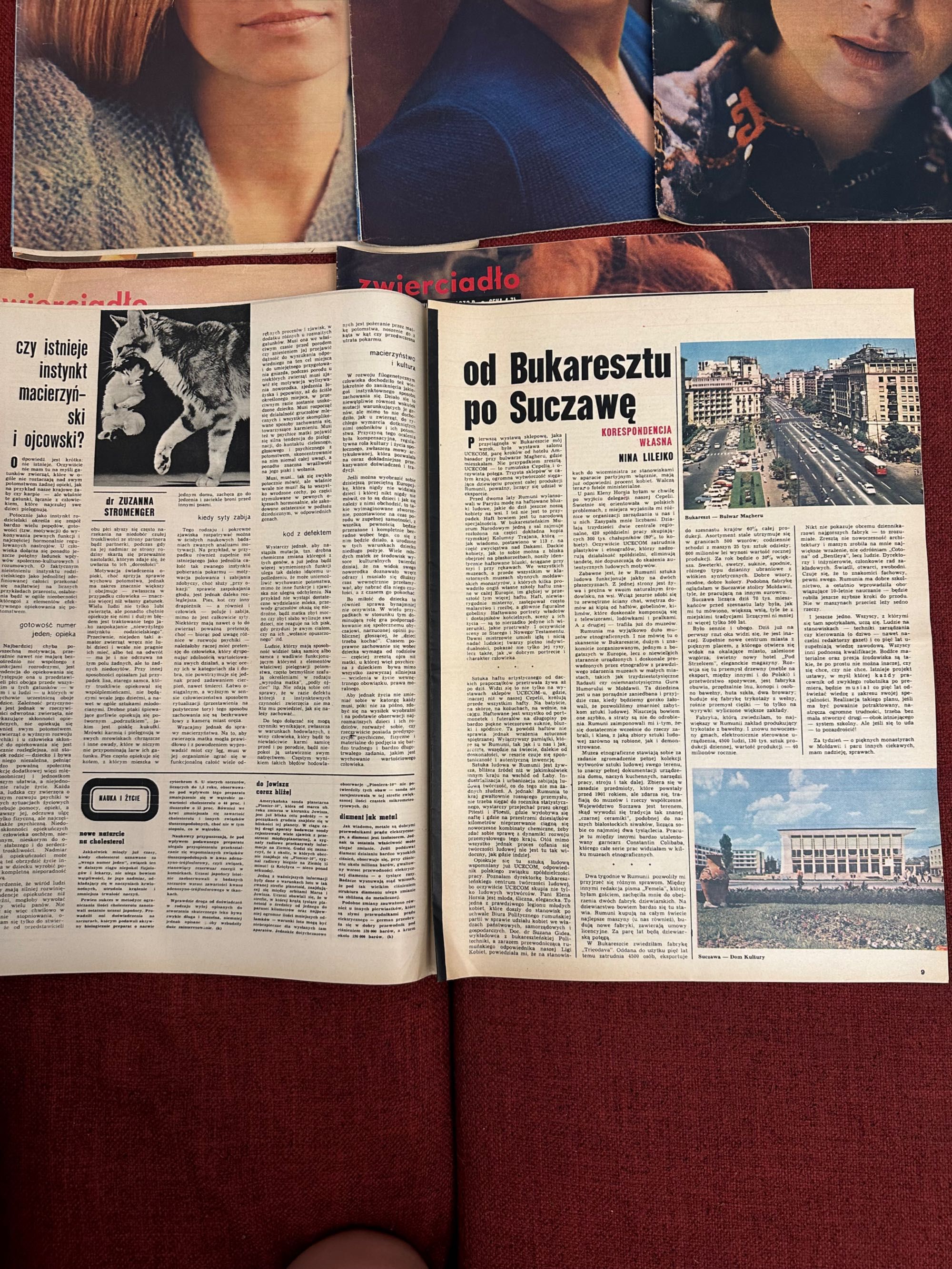 Stare czasopisma z lat 1971 - 1975 roku!! Oryginał!! ZWIERCIADŁO