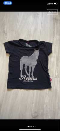 Tshirt dla dziewczynki kon konik 98-104 horse