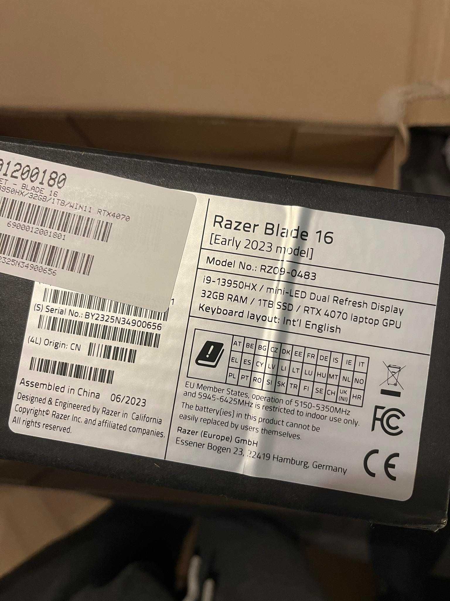 Nowy Laptop Razer Blade 16 i9-13950HX/32GB/1TB/RTX4070 X-KOM