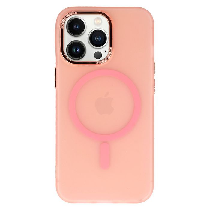 Magnetic Frosted Case Do Iphone 13 Pro Max Różowy