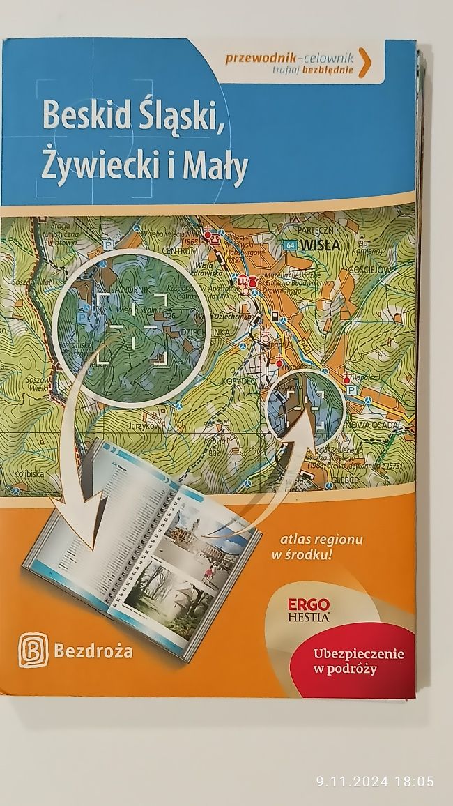 Beskid Śląski, Żywiecki i Mały przewodnik Bezdroża st. idealny 1/2ceny