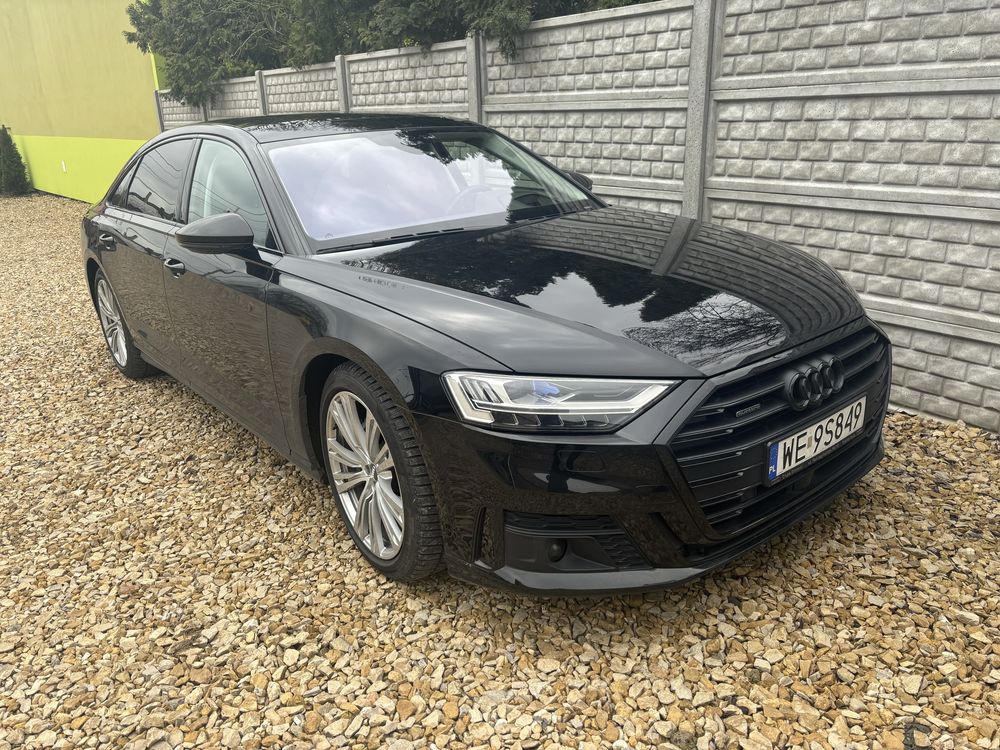 Audi A8 Long Gwarnacja Salon Polska Bezwypadkowe Matrix masaże B&O