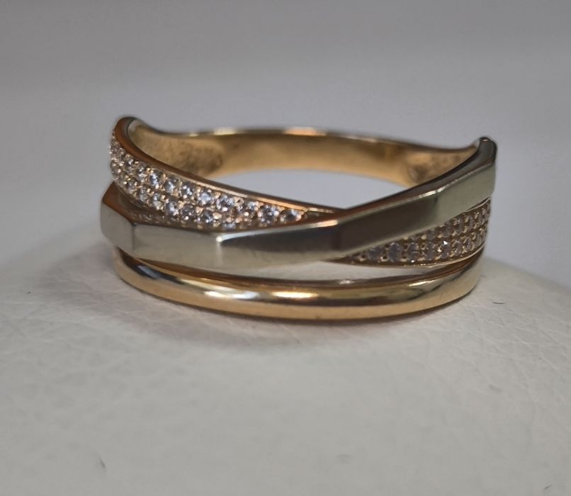 Кольцо золотое р 19