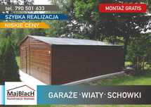 Drewnopodobny Blaszak - Blaszany Garaż  - Garaże Blaszane - Maj-Blach