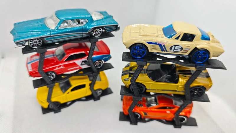 2X Expositor triplo carros 1/64 tipo elevador