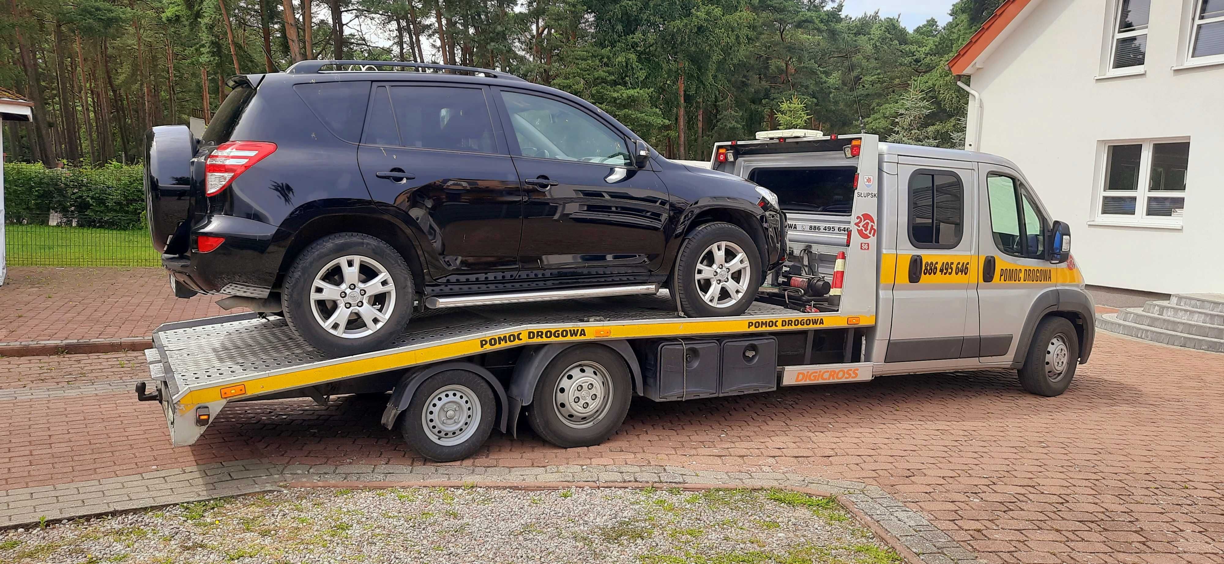 Autolaweta Pomoc Drogowa Mechanik TransportAut Słupsk LAWETA Holowanie