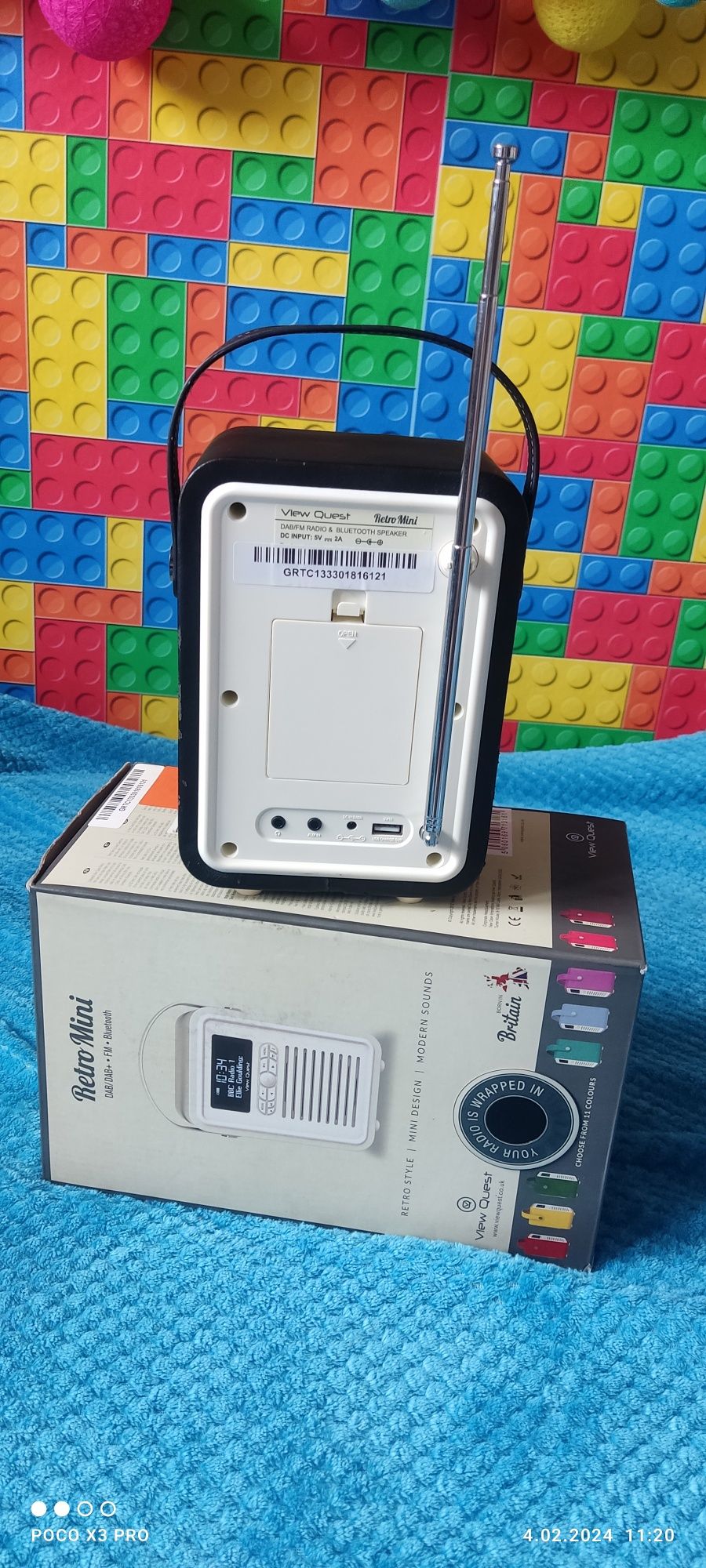 Radio VQ Mini Retro cyfrowe DAB Bluetooth przenośne