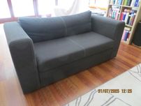 mała kanapa Ikea szara bardzo dobry stan rozkładana