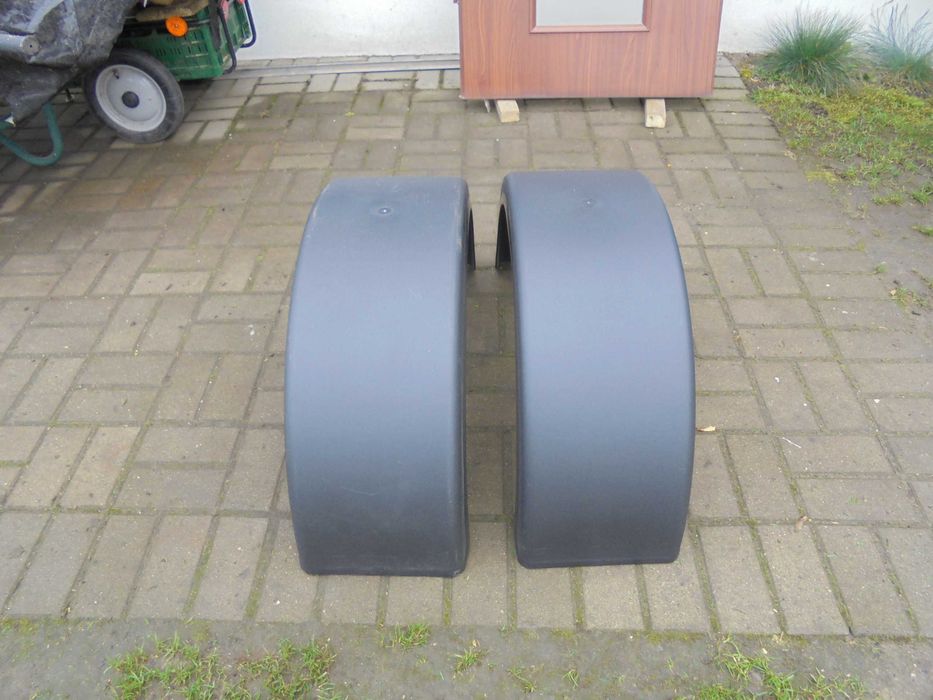 Błotniki plastikowe do przyczepy, przyczepki no koło 15-16''