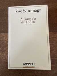 Livro Jose saramago com dedicatoria a jangada de pedra