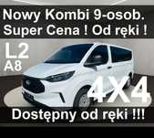 Ford Transit Custom 4x4 M Klima auto Kamera Czujniki Dostępny od ręki !! 2233 zł