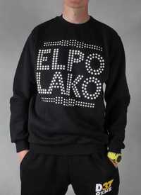 NOWA bluza klasyk El Polako Stars czarna gwiazdy rabat promocja