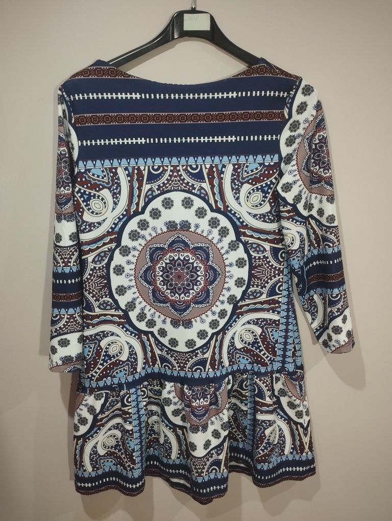 Sukienka boho,,New Collection'' Made in Italy Rozmiar M
