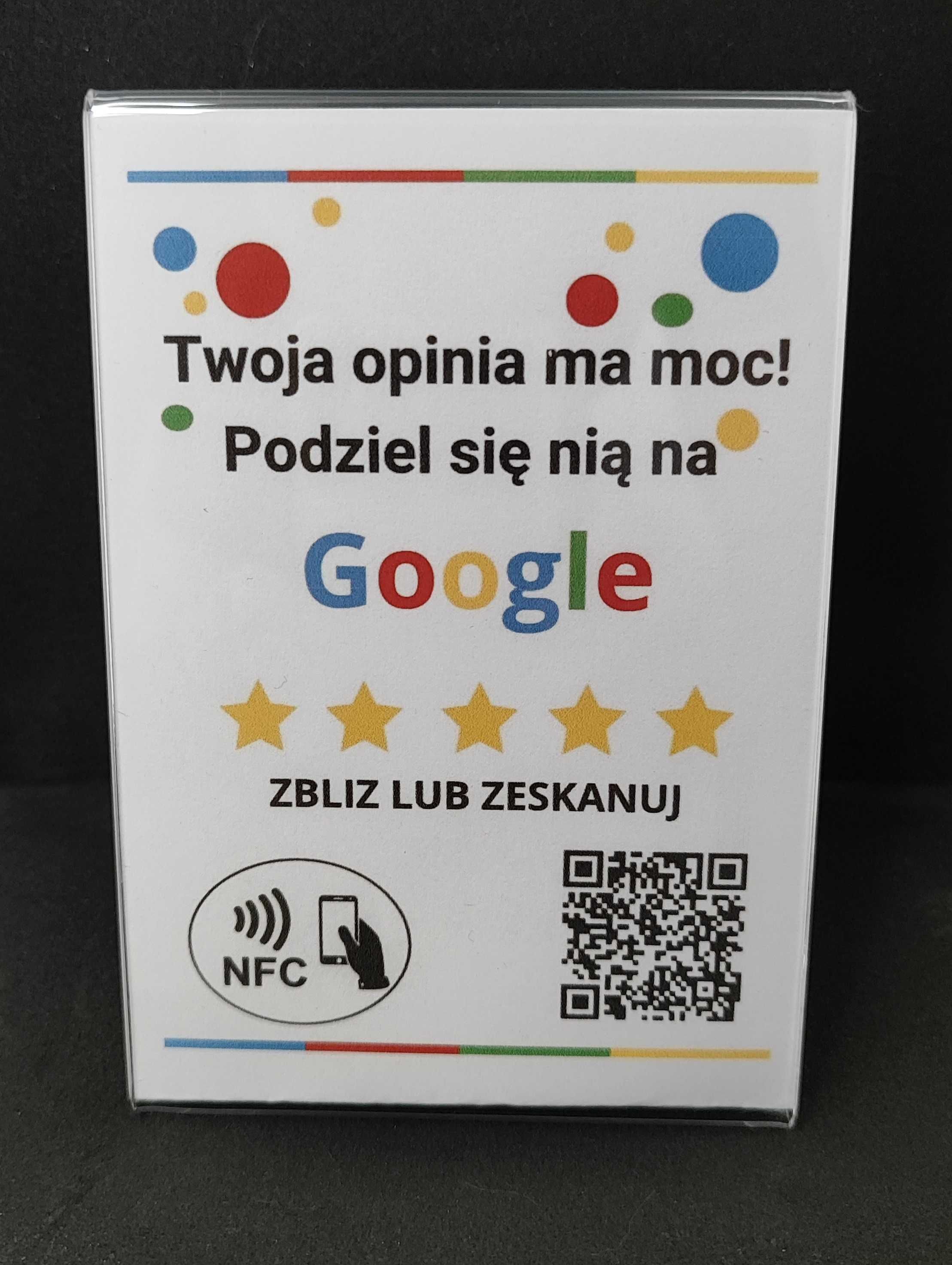 Ekspozytor plexi do Wystawiania Opinii Google