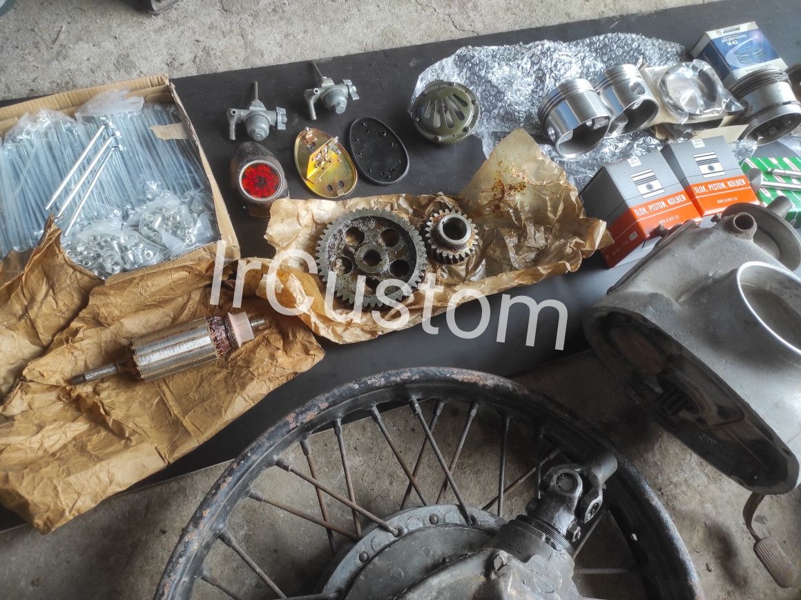 Części M72 K 750 Mt MW Ural Dniepr cylindry dyfer tłoki prądnica Tanio